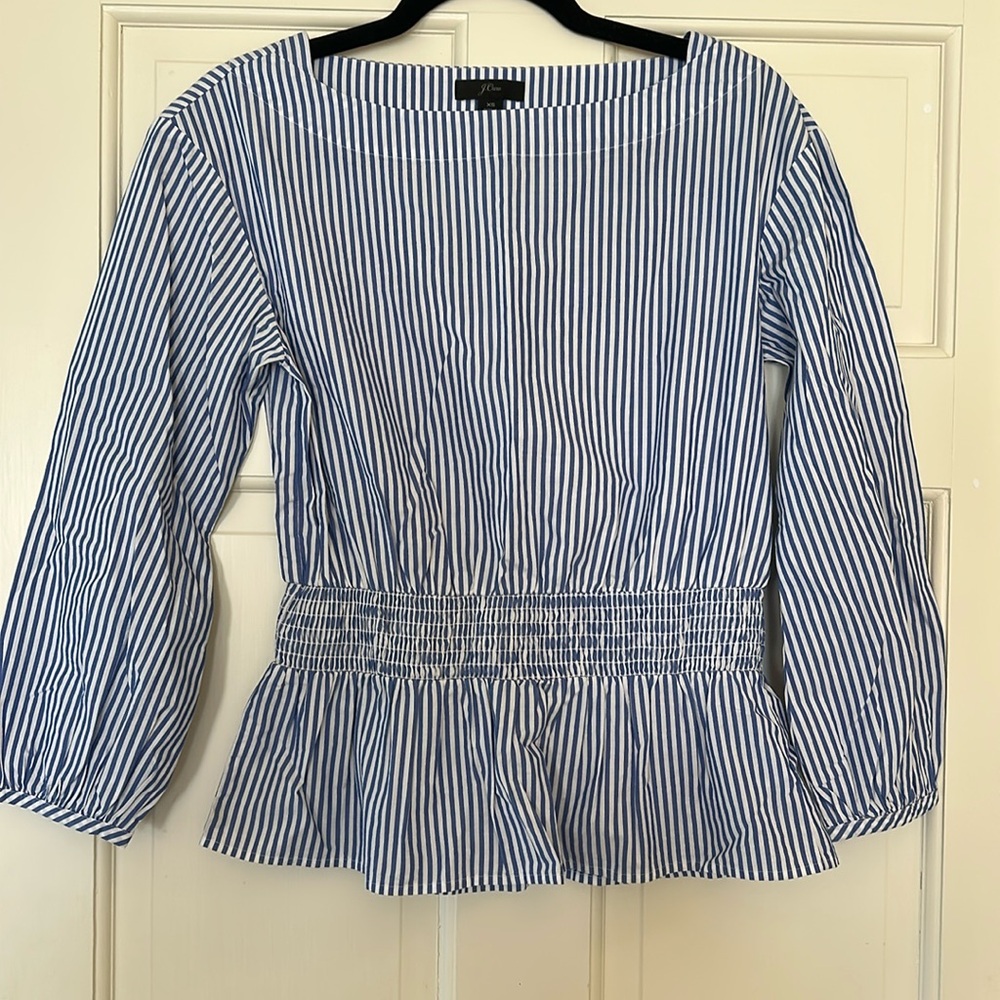 J crew stripe shirt